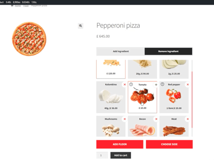 Cover image for Add ingredient selection to product page