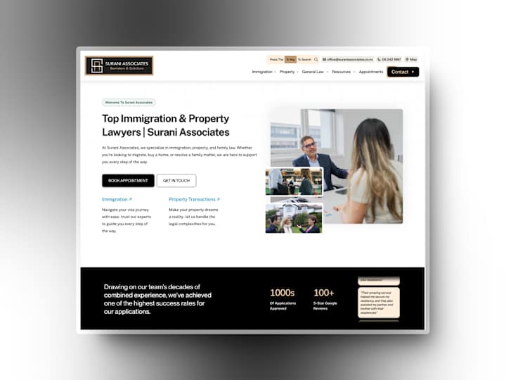 Cover image for Modern Law Firm Website: Framer Development