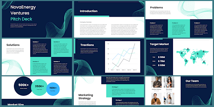 Cover image for NovaEnergy Pitch Deck Design