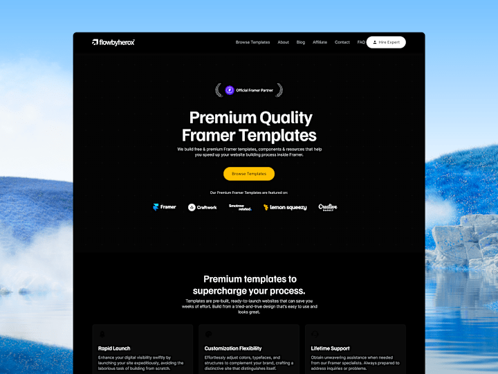 Cover image for Framer Landing Page (Design & Development)