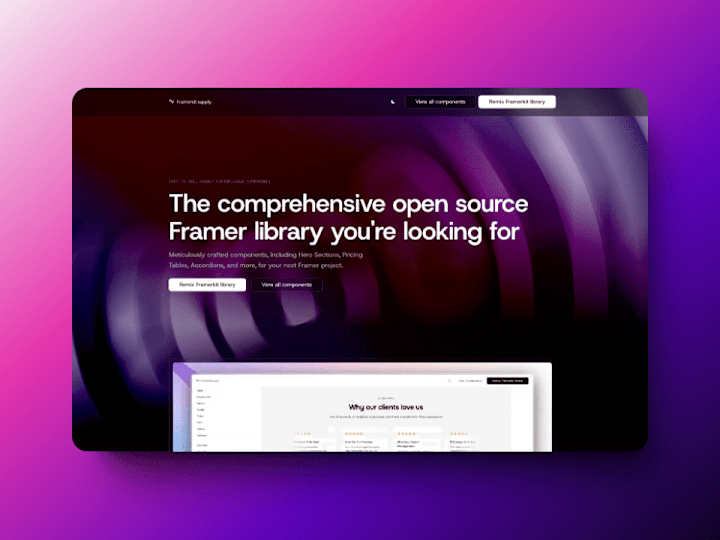 Cover image for Standard Framer landing page 