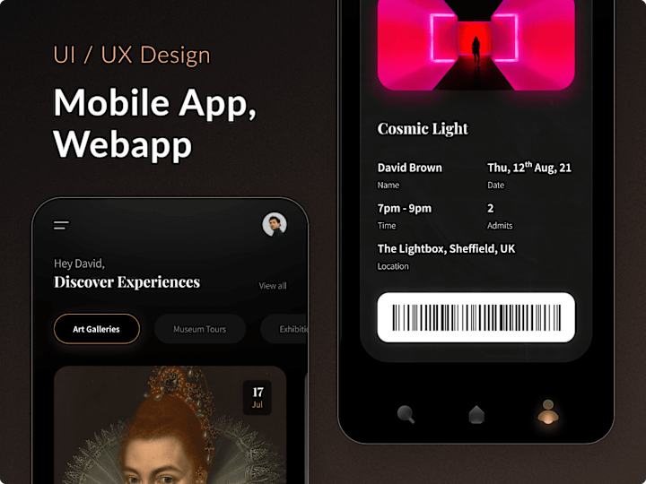 Cover image for Mobile App, Webapp - UI/UX Design