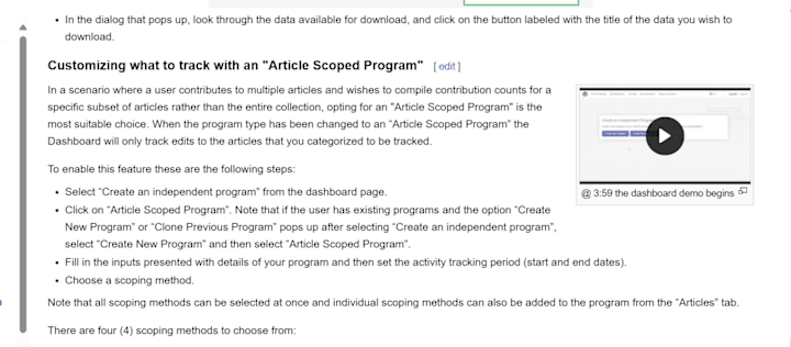 Cover image for Customizing what to track with an Article Scoped Program 