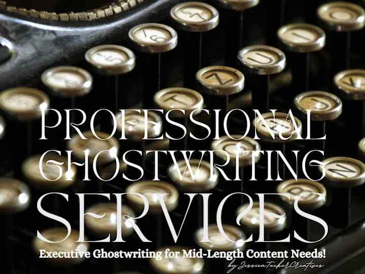 Cover image for ✨PROFESSIONAL GHOSTWRITING🔏 For Executive Mid-Length Content!