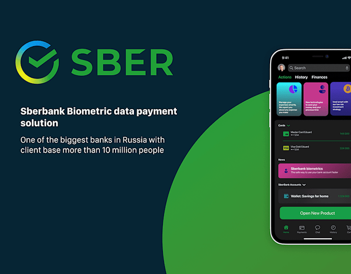 Cover image for Sber - Biometric data payment solution