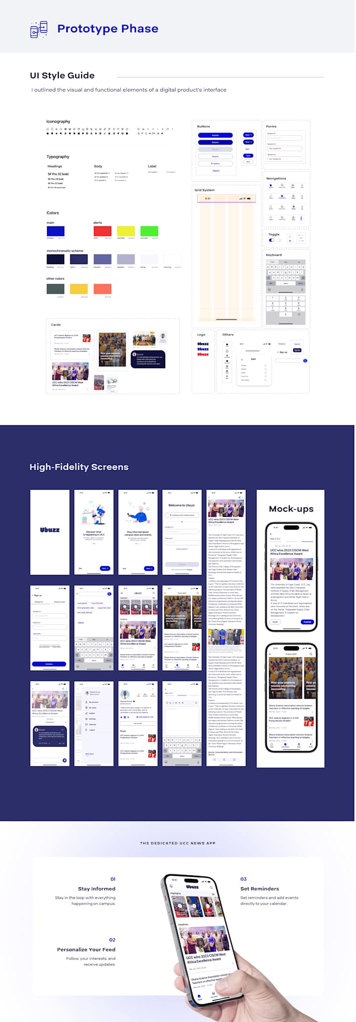 Cover image for Ux case study - campus news app :: Behance