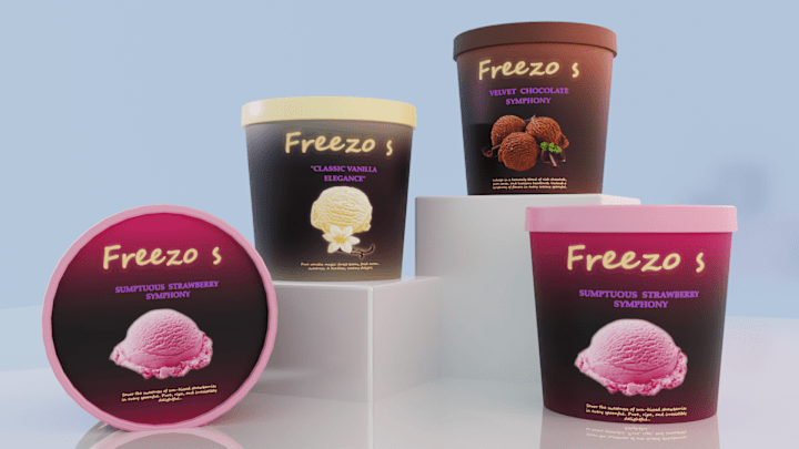 Cover image for Ice cream package design