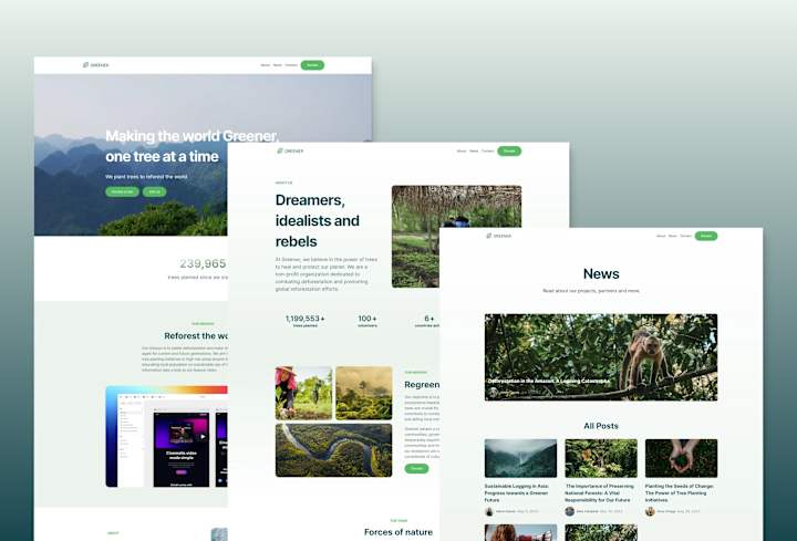 Cover image for Greener Framer Template