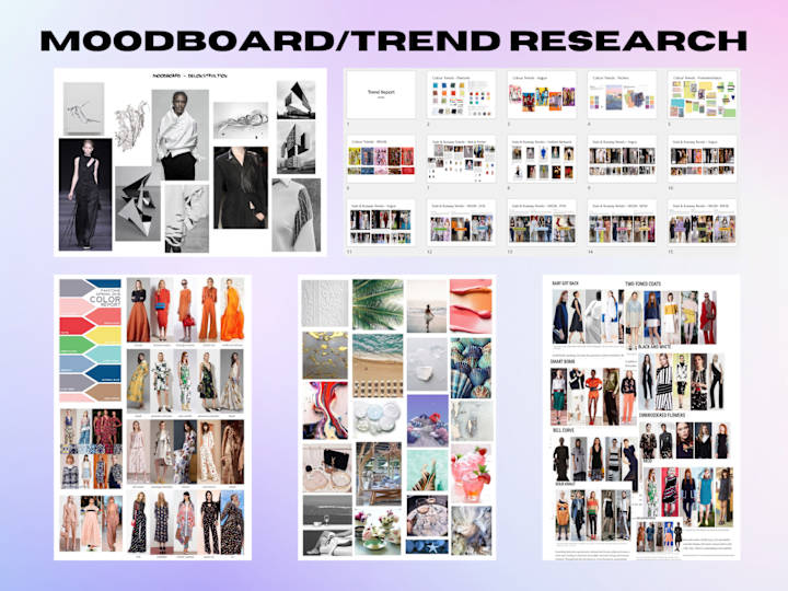 Cover image for Moodboard, Colour & Trend Research