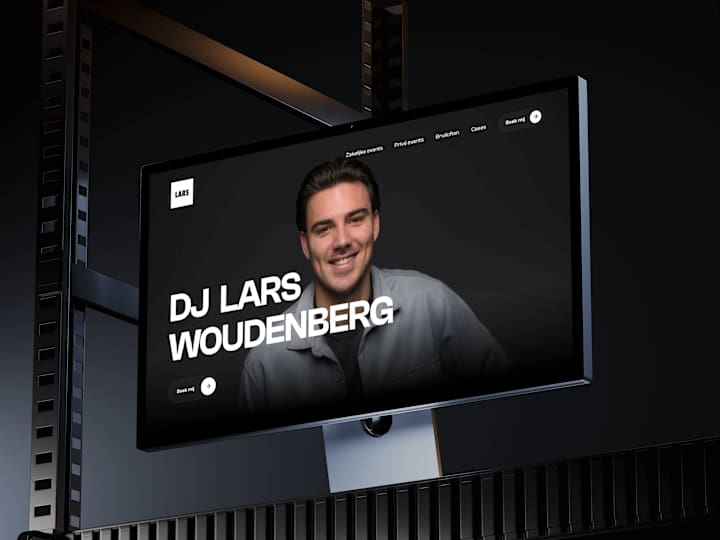 Cover image for Custom Framer website for DJ Lars Woudenberg