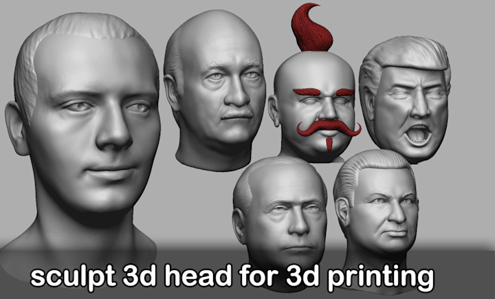 Cover image for I will sculpt 3d model for 3d printing