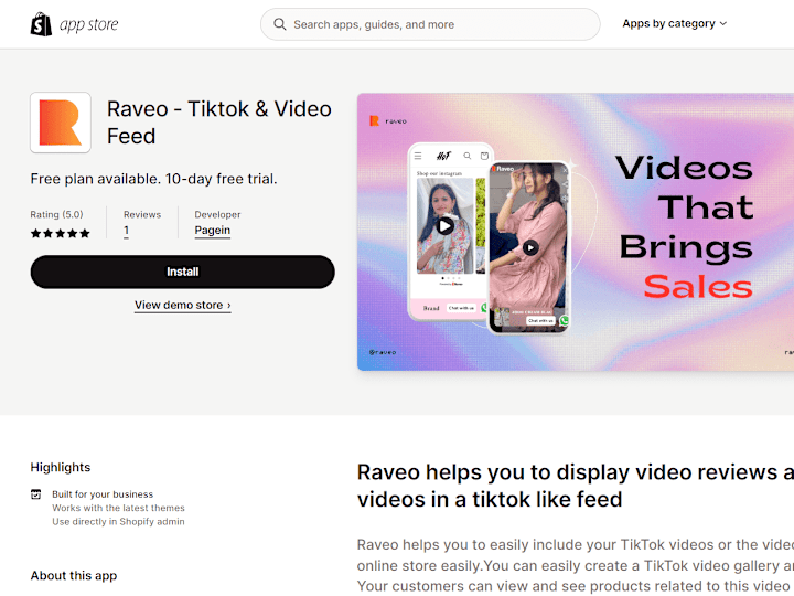 Cover image for Raveo Shopify App