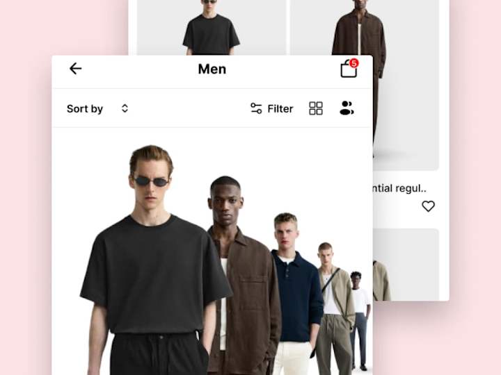 Cover image for Fashion App design with prototype