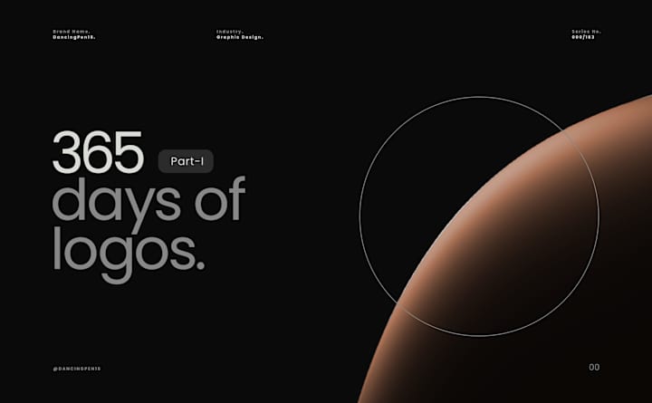 Cover image for Logos and Marks | 365 Days of logos | Part-I on Behance