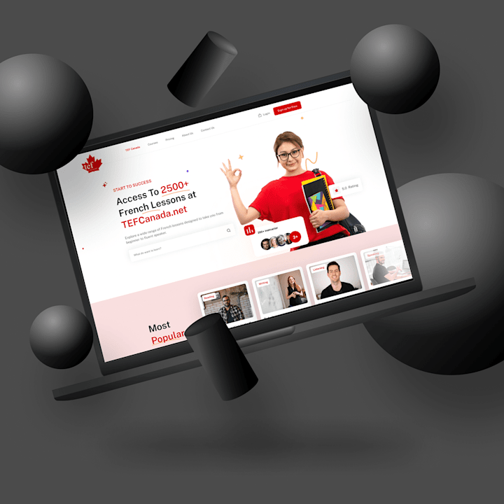 Cover image for Modern Online Learning Platform Landing Page