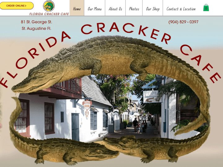 Cover image for St. Augustine Casual Dining | Florida Cracker Cafe |St. Augusti…