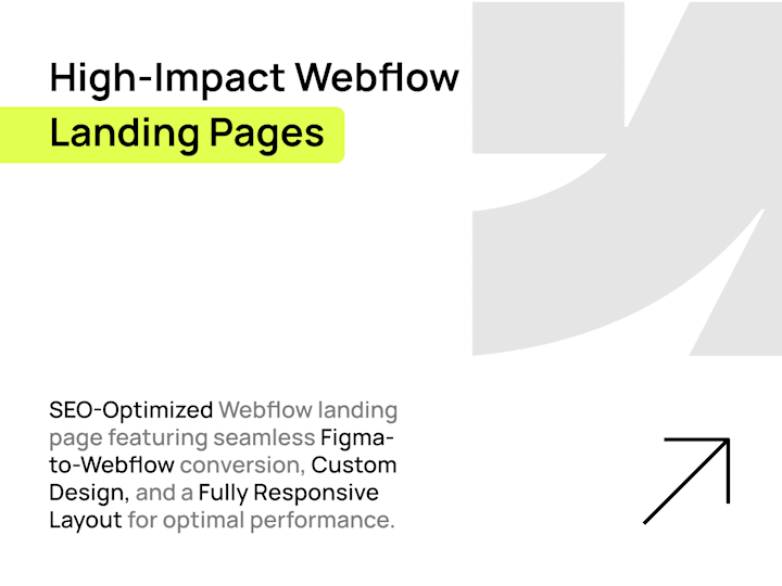 Cover image for High-Impact Webflow Landing Pages