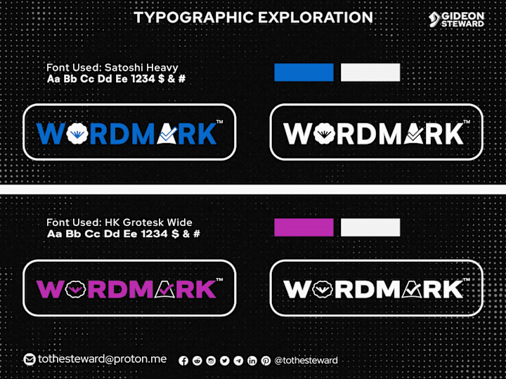 Cover image for 🔖WORDMARK™ Type Exploration 2024