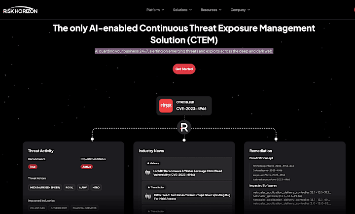 Cover image for Riskhorizon.ai - Cybersecurity based Full Stack Project