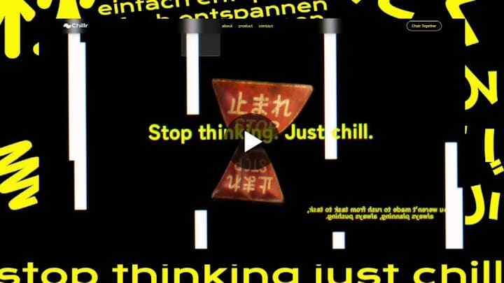 Cover image for 3D Website with STOP Sign Chair Design