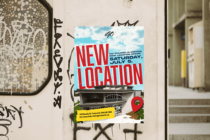 Cover image for iGoChurch Relocation Poster Design