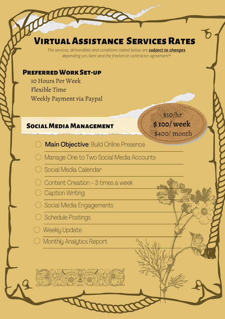 Cover image for Services & Rates