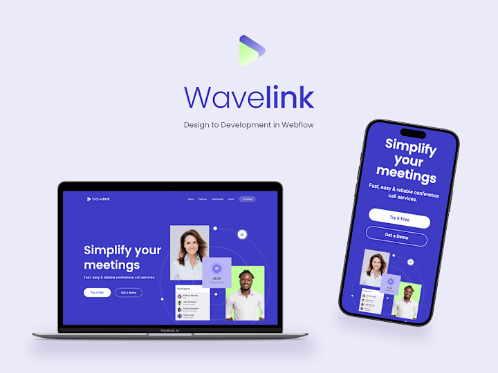 Cover image for Wavelink - Responsive Web Design in Webflow