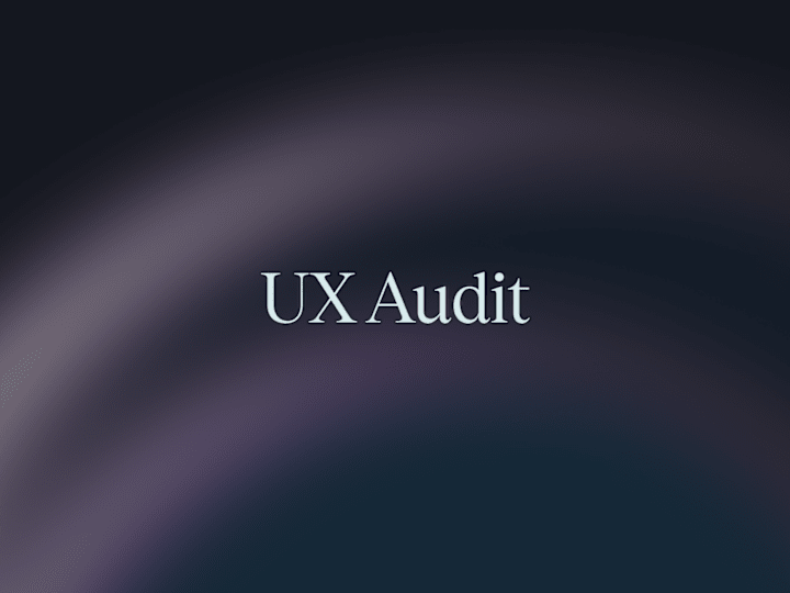 Cover image for UX Audit
