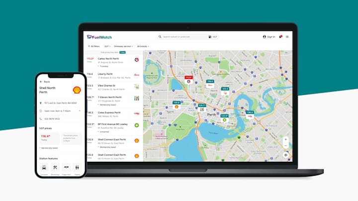 Cover image for FuelWatch – Redesigning how to find the cheapest fuel in Perth