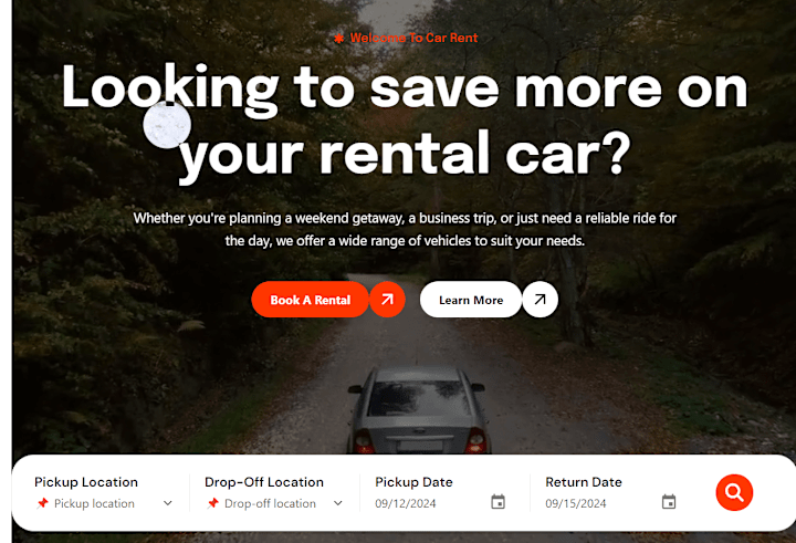 Cover image for Novaride - Car rental website