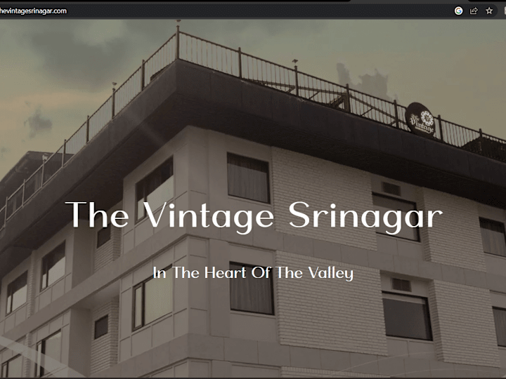 Cover image for THE VINTAGE SRINAGAR