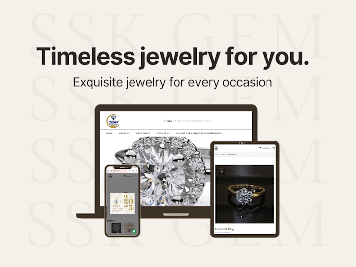 Cover image for SSK Gems| Crafting a Seamless Jewelry Experience with Full-Stack