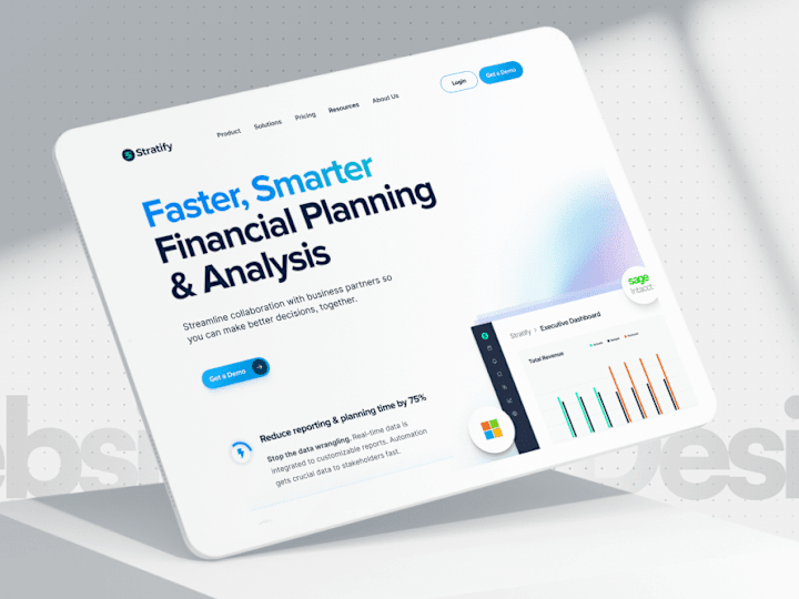 Cover image for Marketing Website - Webflow Redesign - Financial Startup 