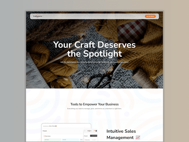 Cover image for Website development for CraftSquarre