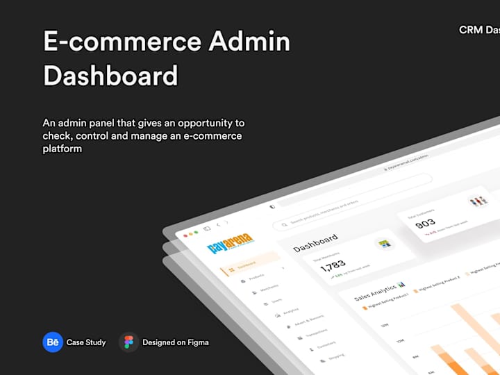 Cover image for PayArena e-commerce Admin. Dashboard