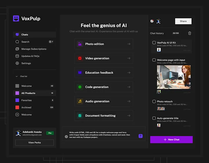 Cover image for AI Dashboard