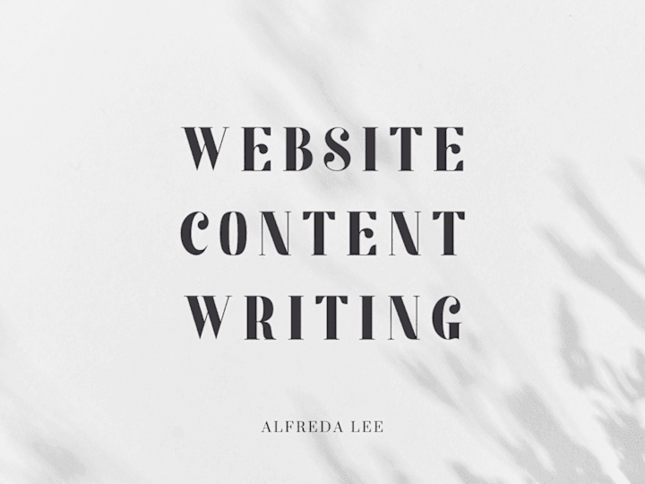 Cover image for Website content writing