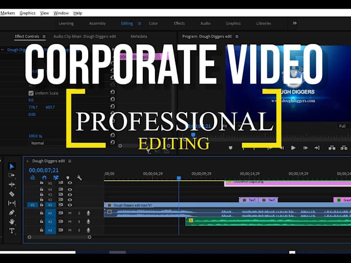 Cover image for Professionally edit your corporate videos