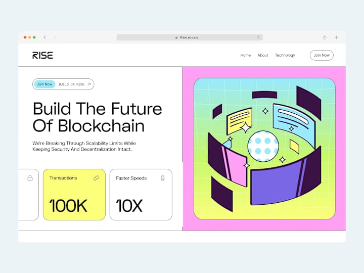 Cover image for How Rise Chain Stood Out in Web3 Space with Neo-Brutalist Design