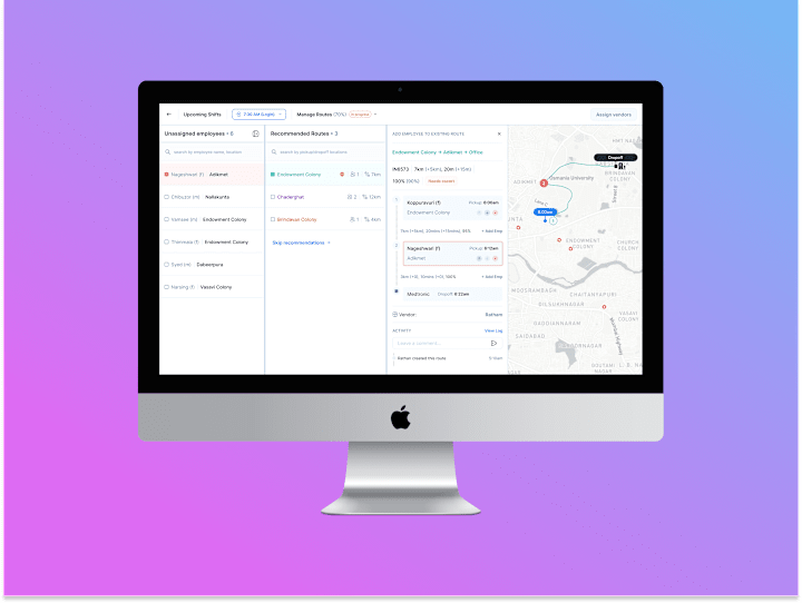 Cover image for Web App – Transit Management app for Ratham