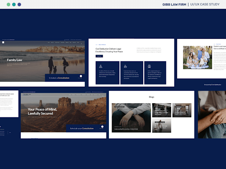 Cover image for Gibb Law Firm - Website UI/UX Design and Development 