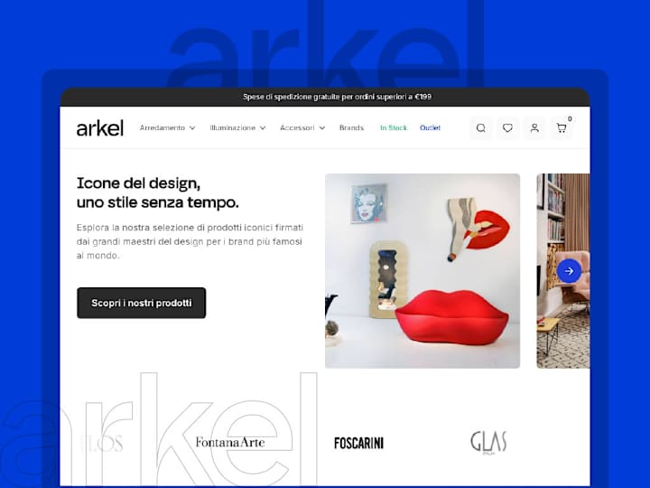 Cover image for Furniture, Lighting, Accessories, Design Icons | Arkel
