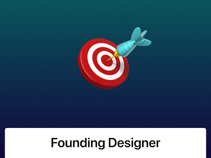 Cover image for Founding Designer 🎯