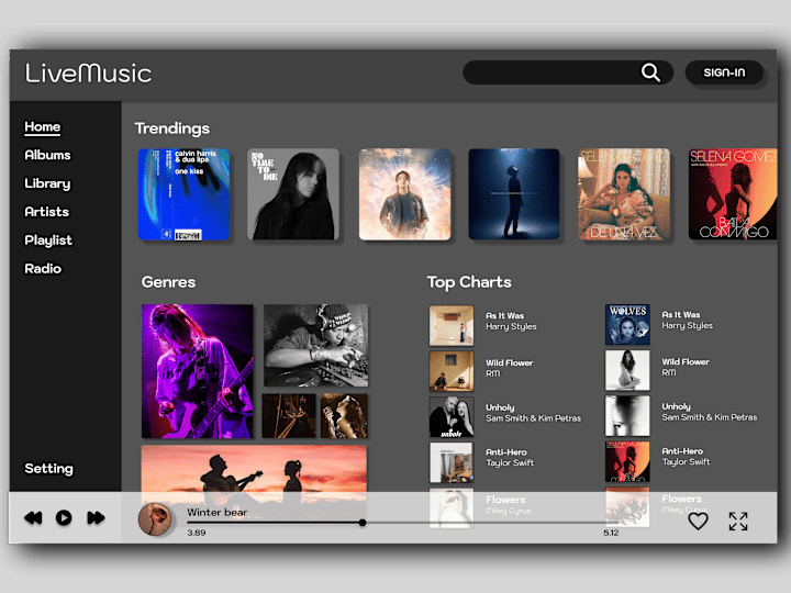 Cover image for Music player