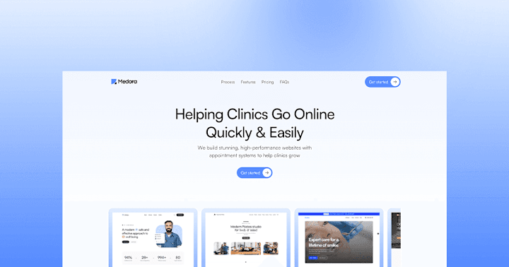 Cover image for Medora- Website for Clinics
