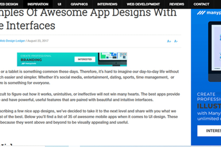 Cover image for 35 Examples Of Awesome App Designs With Intuitive Interfaces