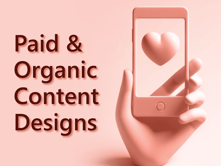 Cover image for Paid and organic content designs