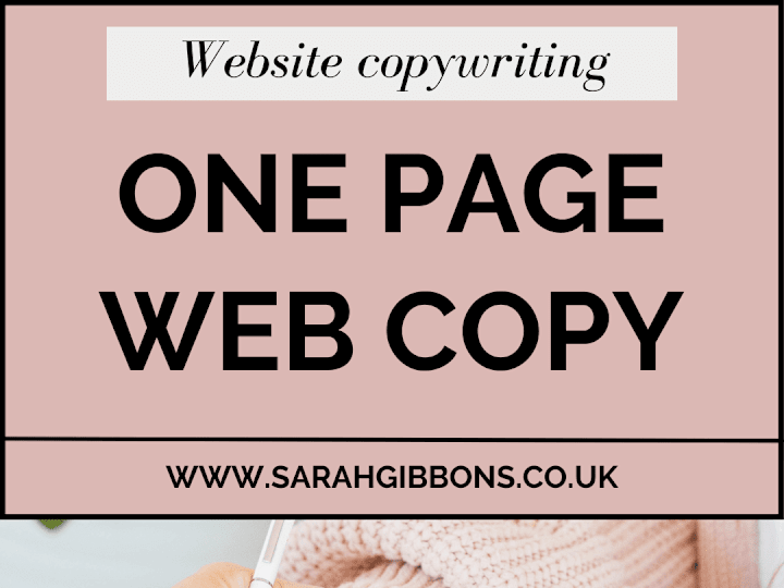 Cover image for One page website copywriting