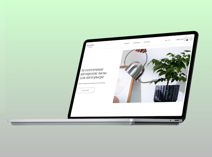 Cover image for Shopping Website development for the Brand of Interior Vases