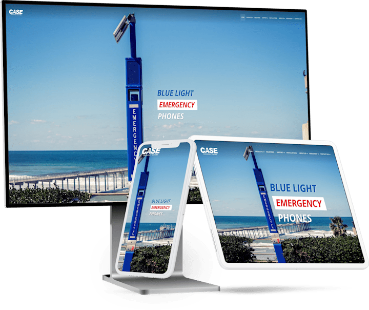 Cover image for CASE Emercency Blue Light Phone Website Redesign
